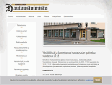 Tablet Screenshot of hautaustoimisto.info